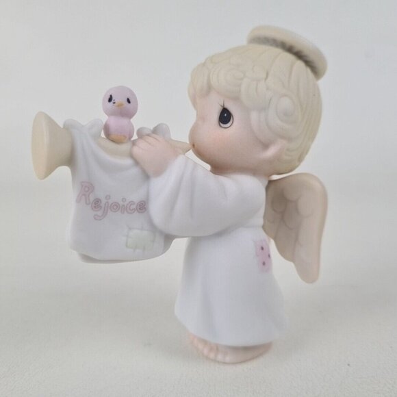 Precious Moments 520268 Rejoice O Earth Add To Mini Nativity Porcelain Figure - Picture 2 of 6